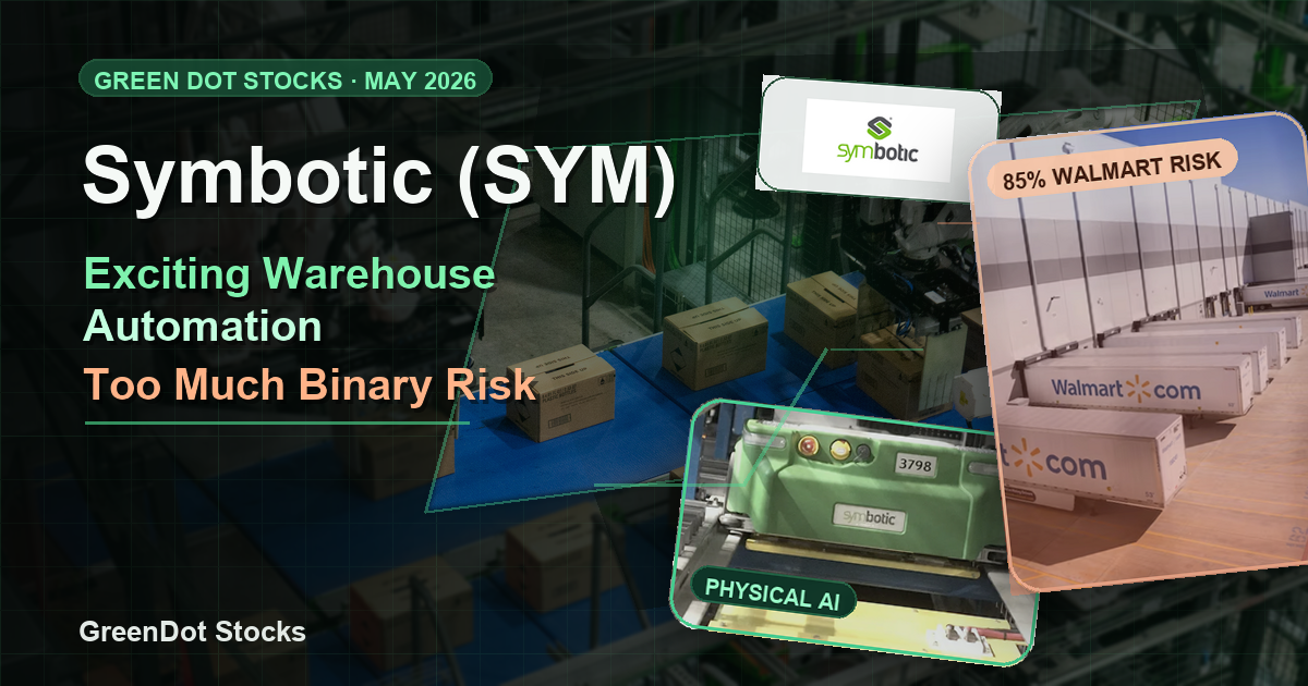Symbotic (SYM): Exciting Warehouse Automation But Too Much Binary Risk